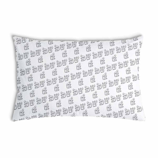 Health pillow white with cat