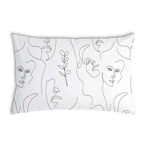 Health pillow woman's face boho