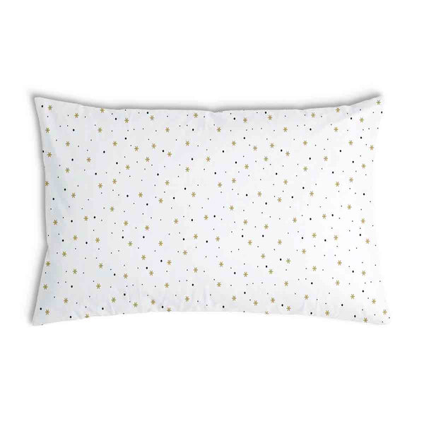 Health pillow white with stars and dots