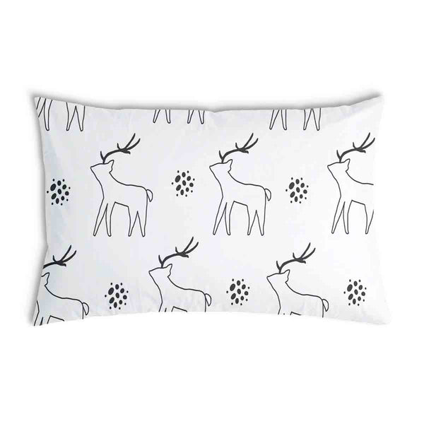 White health pillow with deer