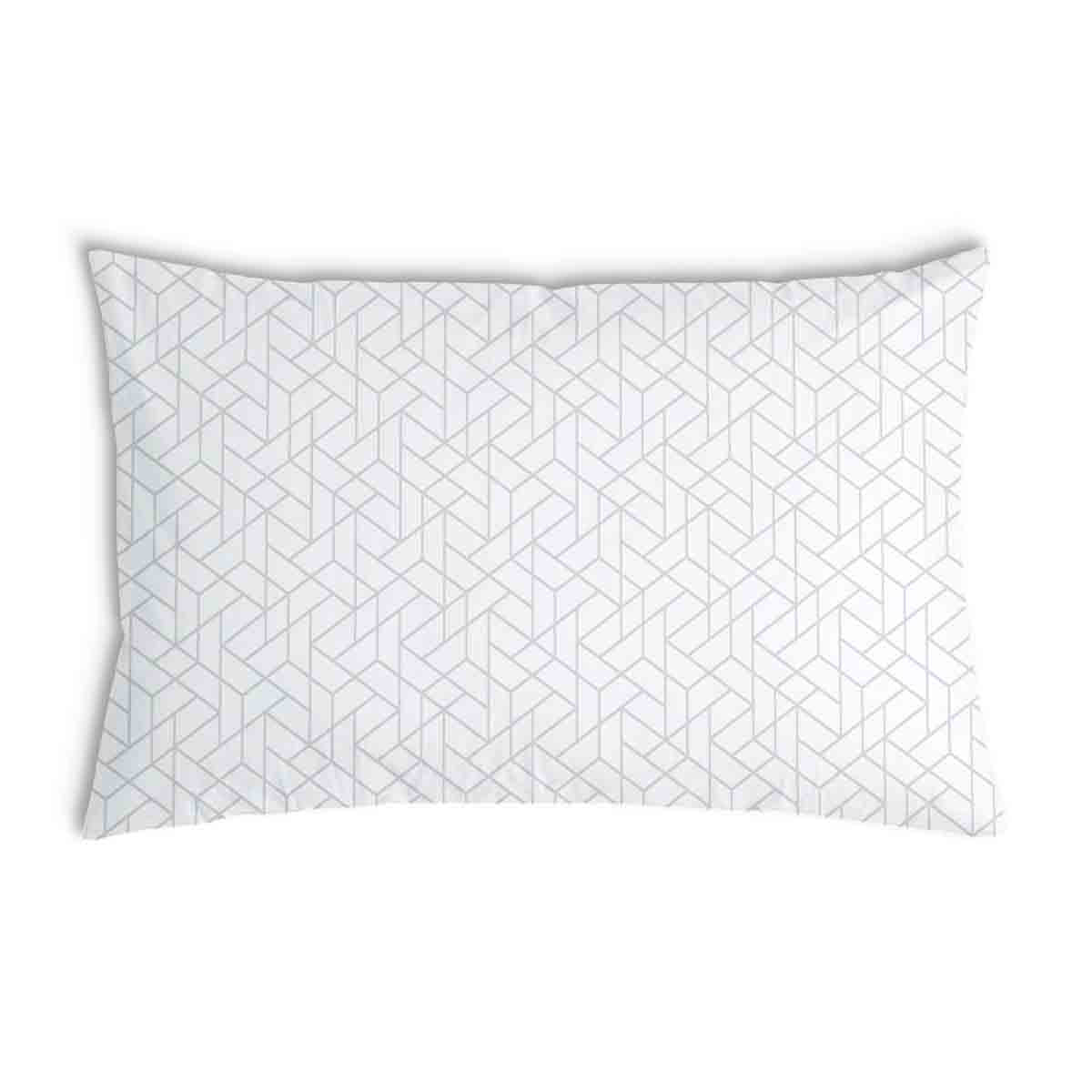 Coussin de santé blanc avec motif géométrique délicat