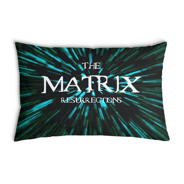 Health pillow with The Matrix lettering