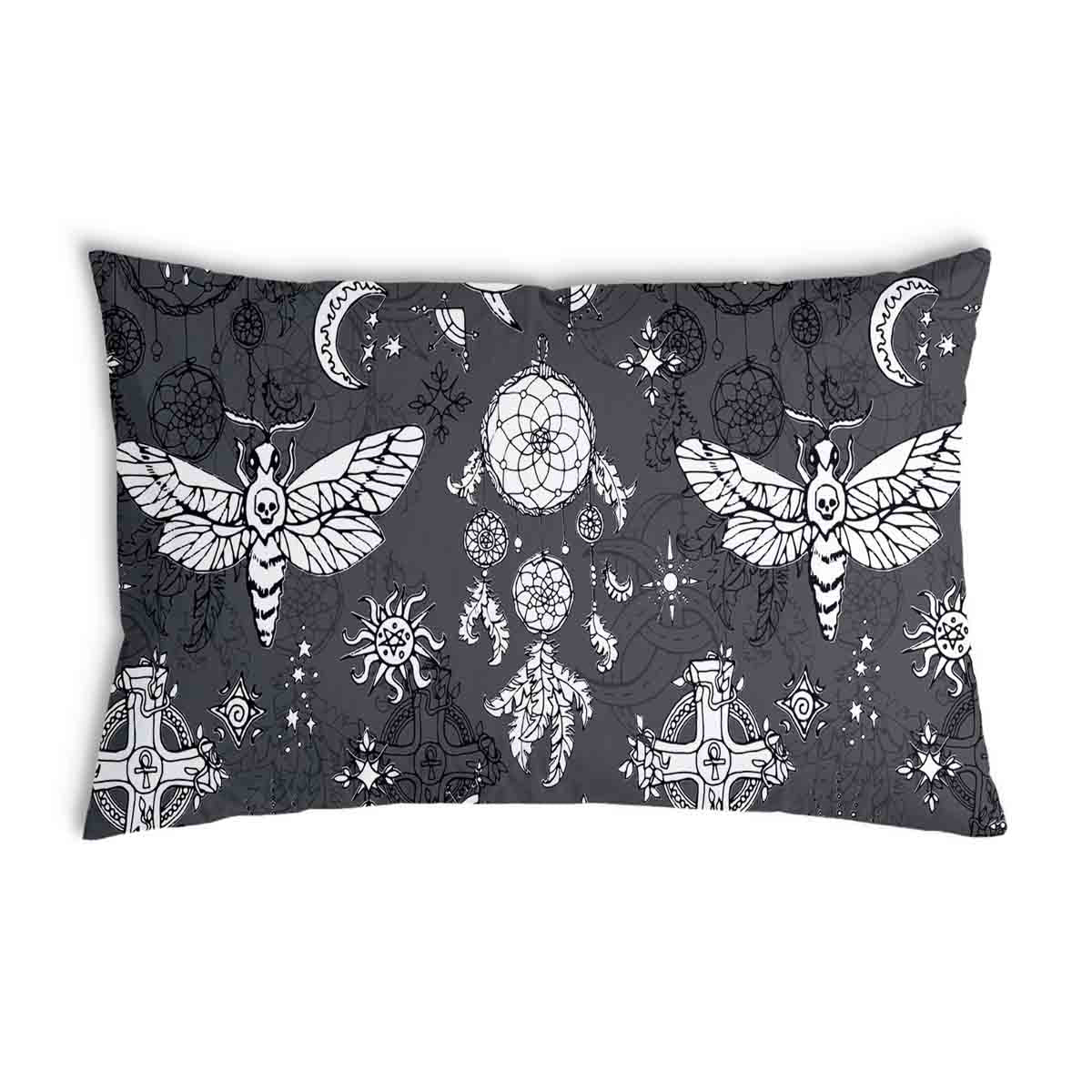 Health Pillow Black Creepy Dragonfly
