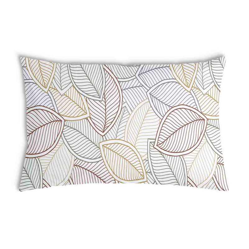Health pillow with colorful palm leaves