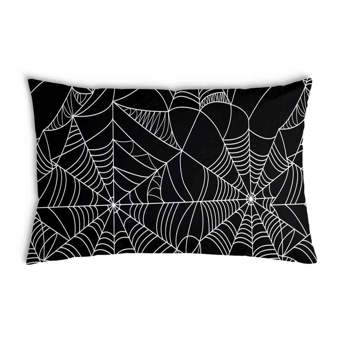Coussin de santé noir avec toile d'araignée