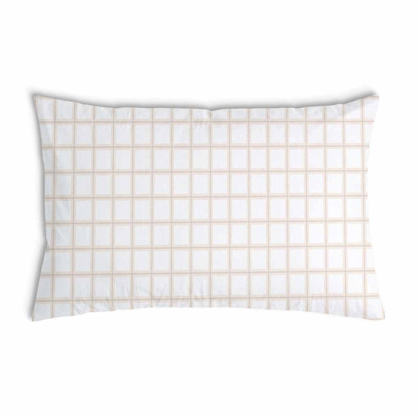 Health pillow orange beige checkered