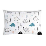 White health pillow with hedgehog