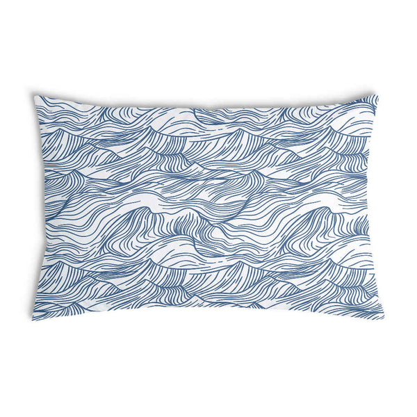 Health pillow waves in blue