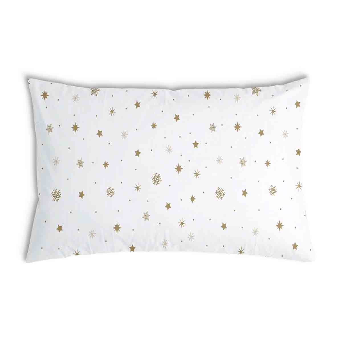 Coussin de santé blanc avec des étoiles dorées