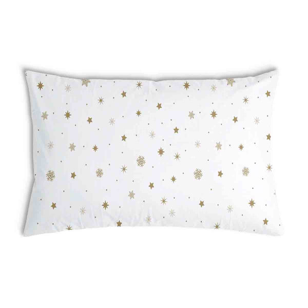Health pillow white with golden stars