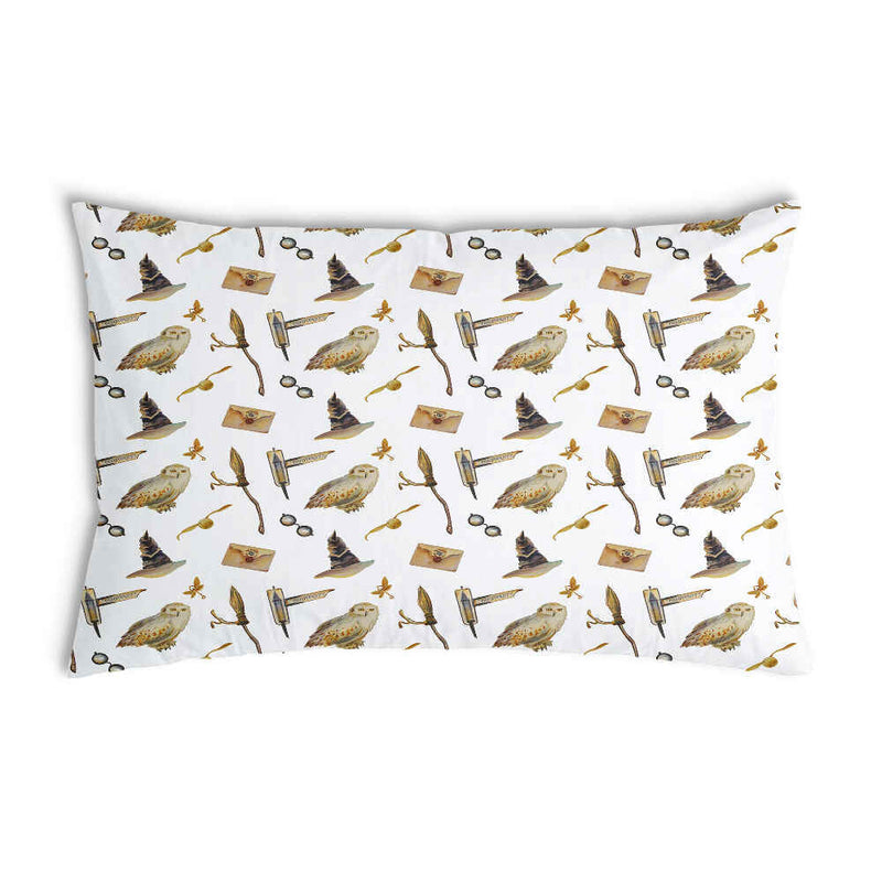 White health pillow with owls