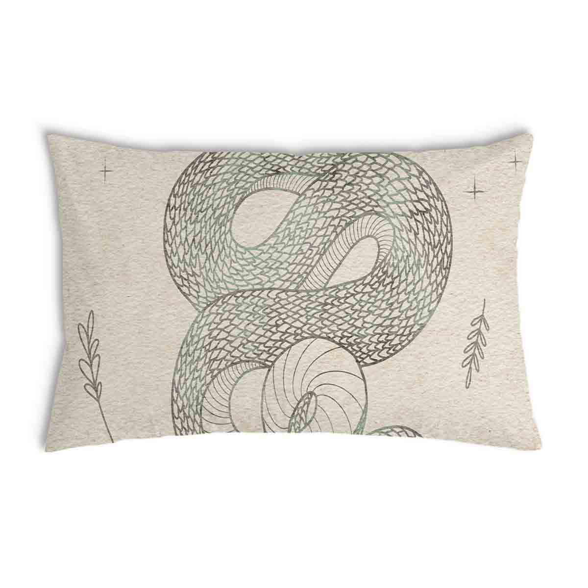 Coussin de santé beige avec serpent