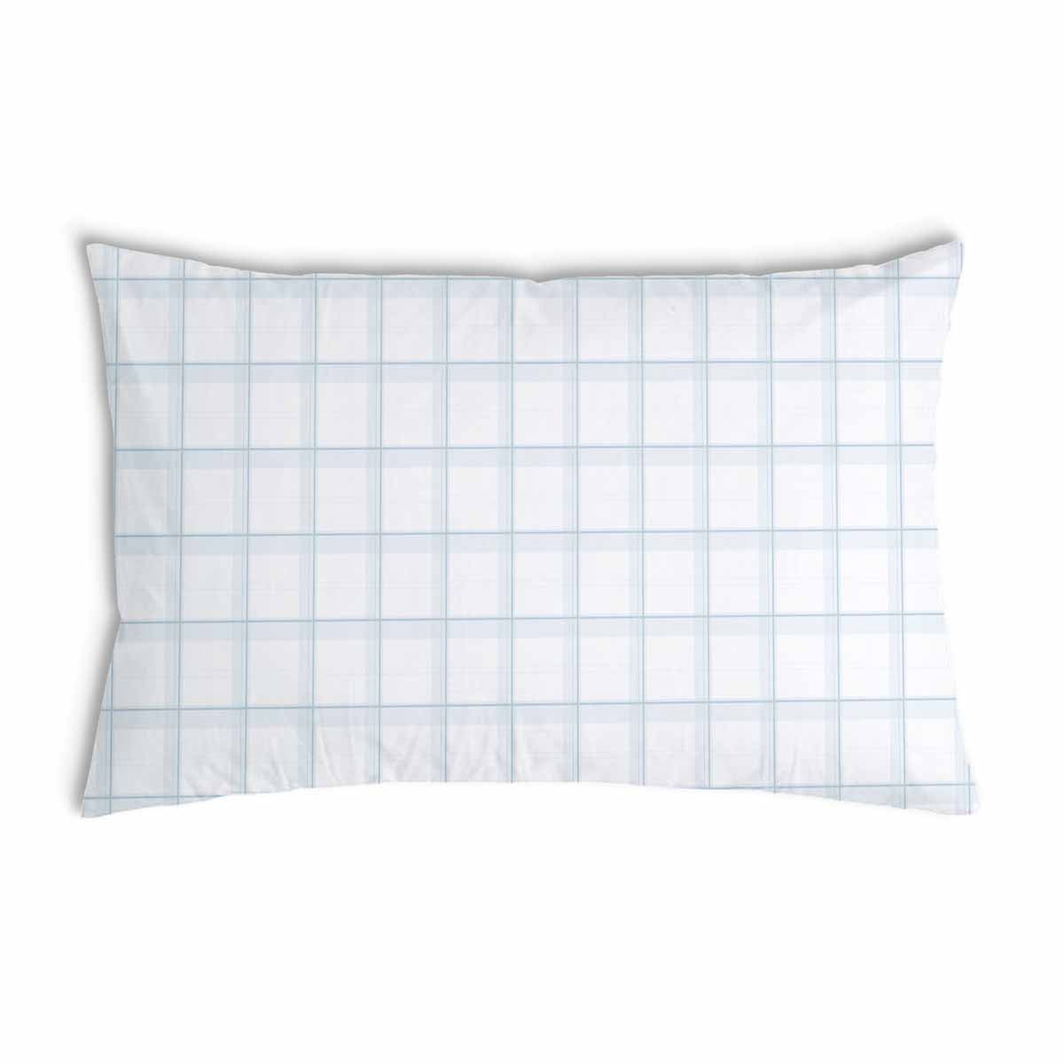 Coussin de santé blanc bleu à carreaux