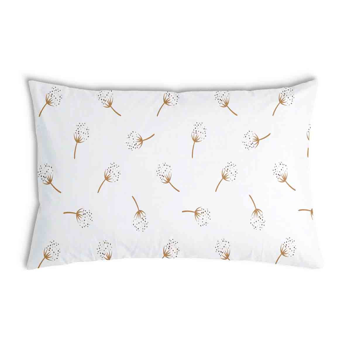 Health Pillow White with Dandelions