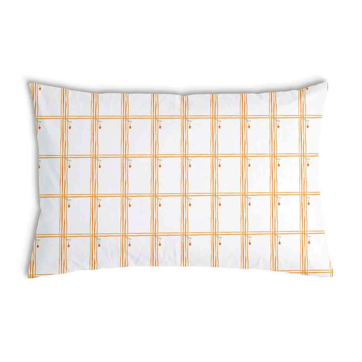 Coussin de santé jaune à carreaux