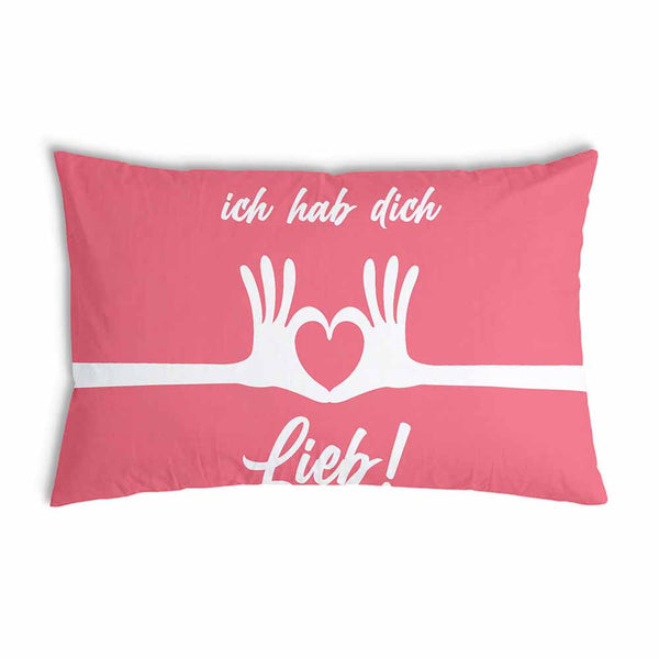 Health pillow, pink. I love you.