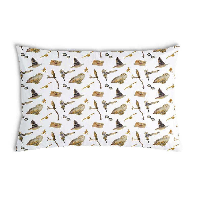 White health pillow with owls