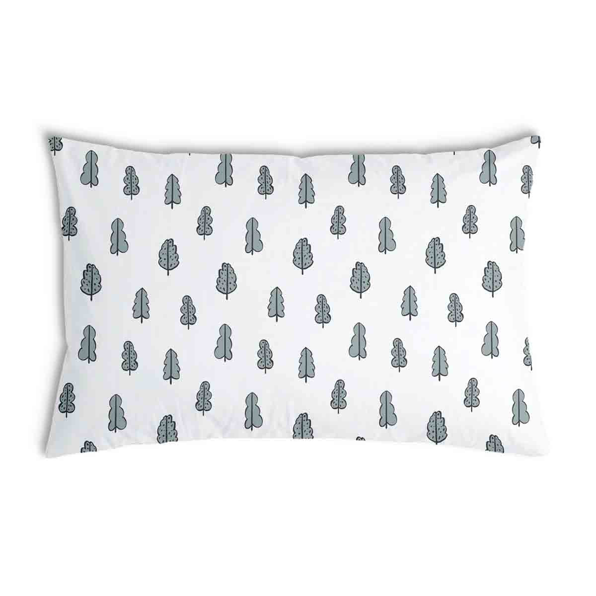 Coussin de santé blanc avec petits arbres