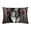 Health Pillow Brown with Wolf