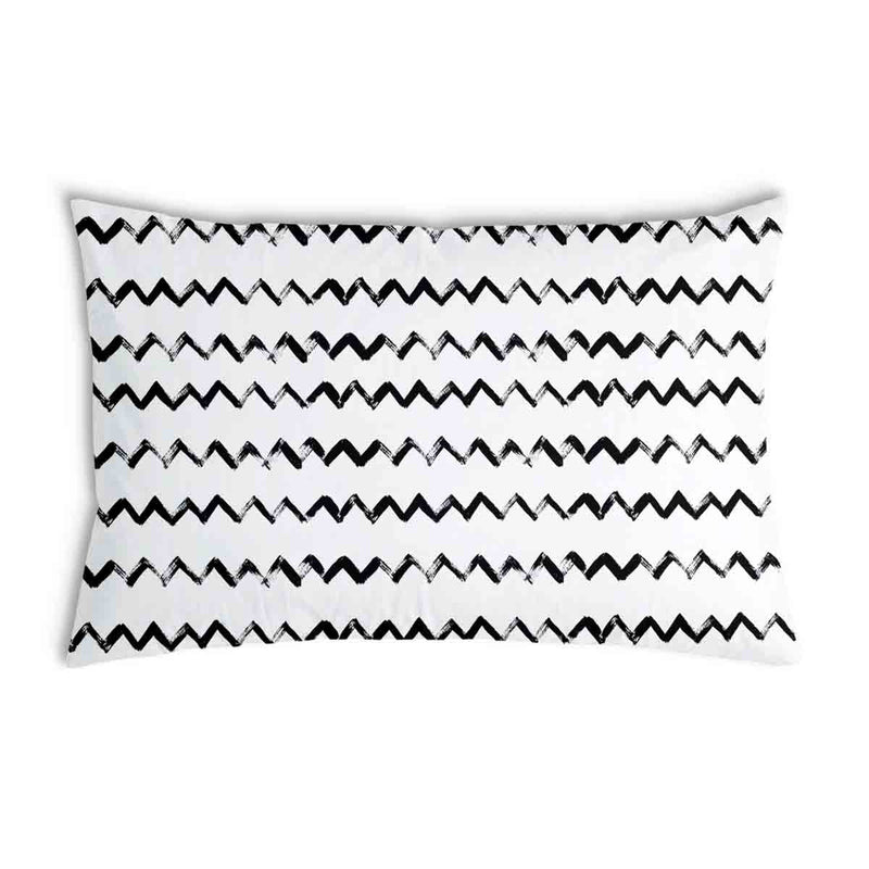 Health Pillow White ZigZag
