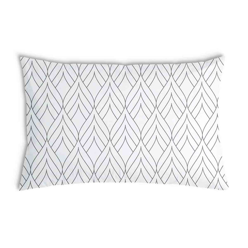 Health Pillow White with 3D Shapes