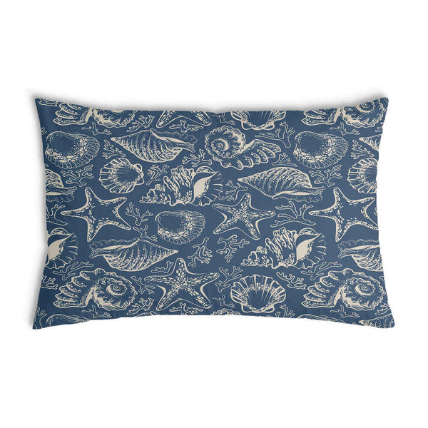 Health pillow blue with shells