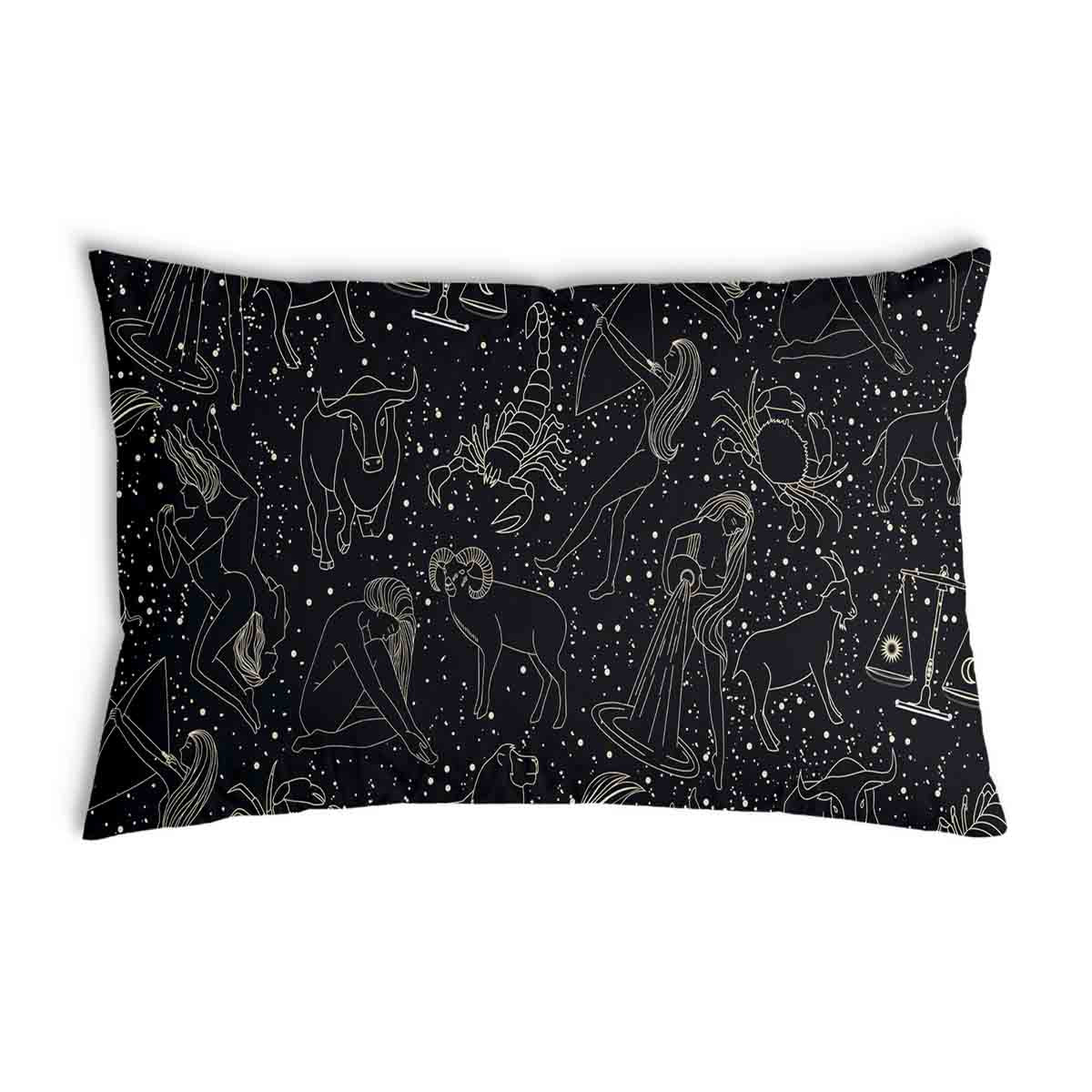Health Pillow Black Horoscope