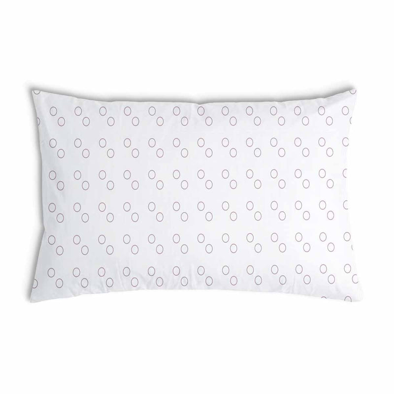 Health pillow, white with circles