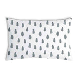 Health Pillow White with Little Trees
