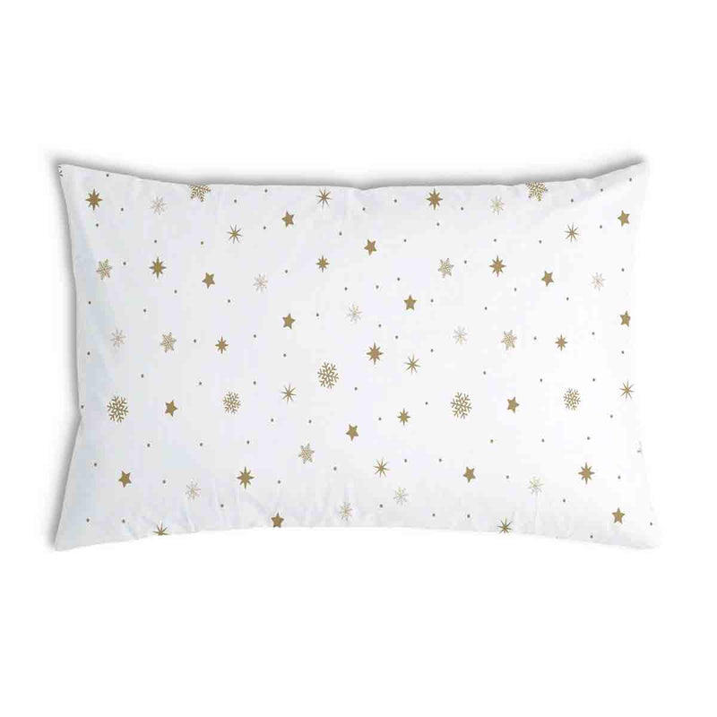 Health pillow white with golden stars