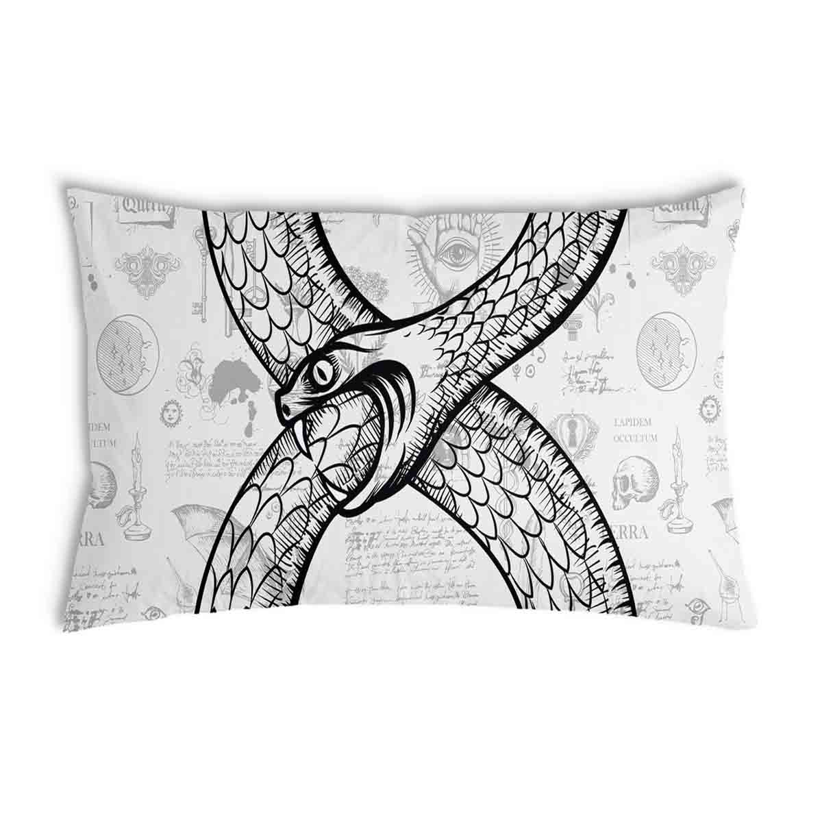 Health pillow with snake motif