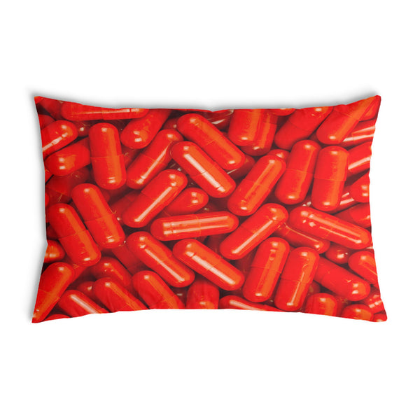 Health pillows, red tablets.