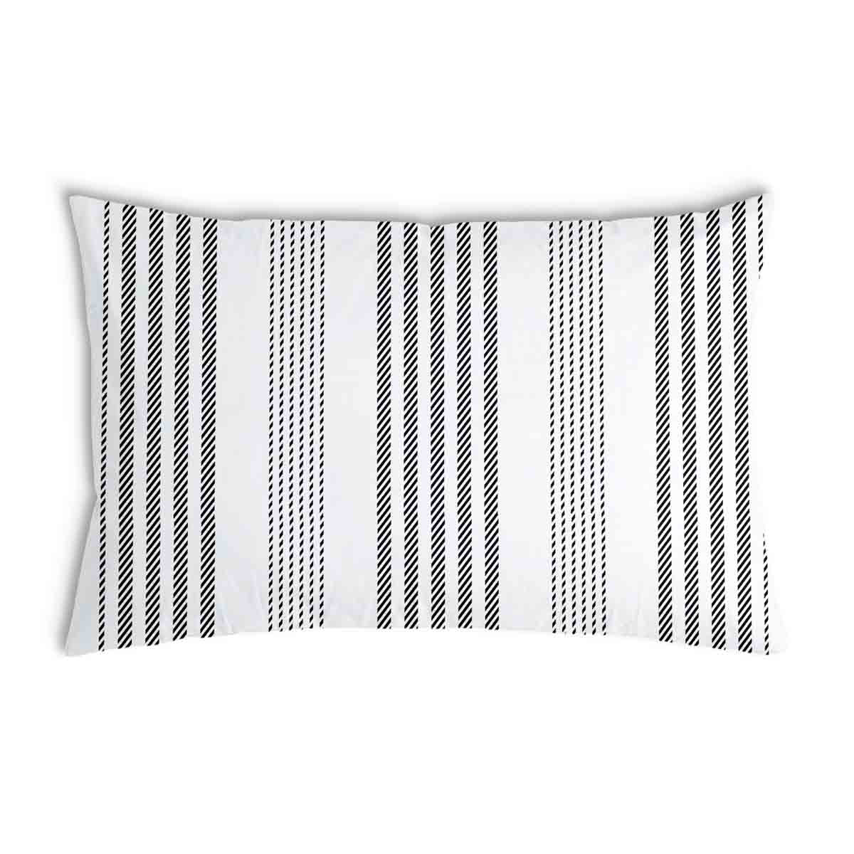 Coussin de santé gris avec des rayures épaisses et fines