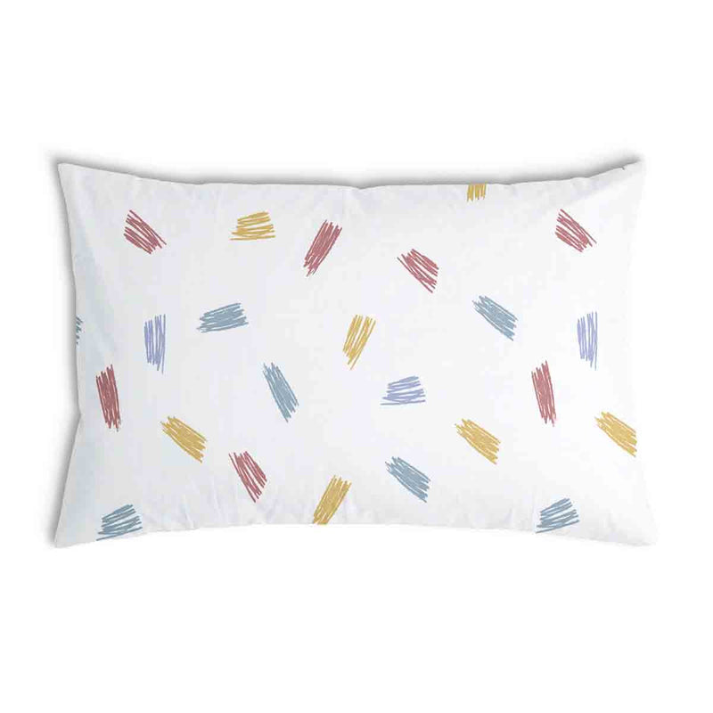 Health pillow with colorful stripes