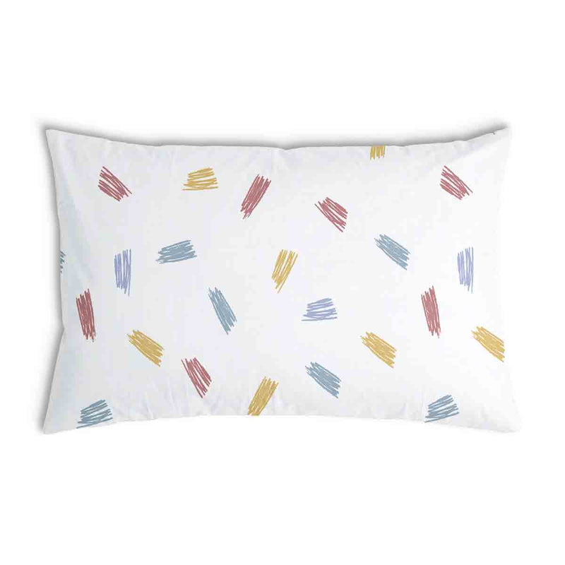 Health pillow with colorful stripes