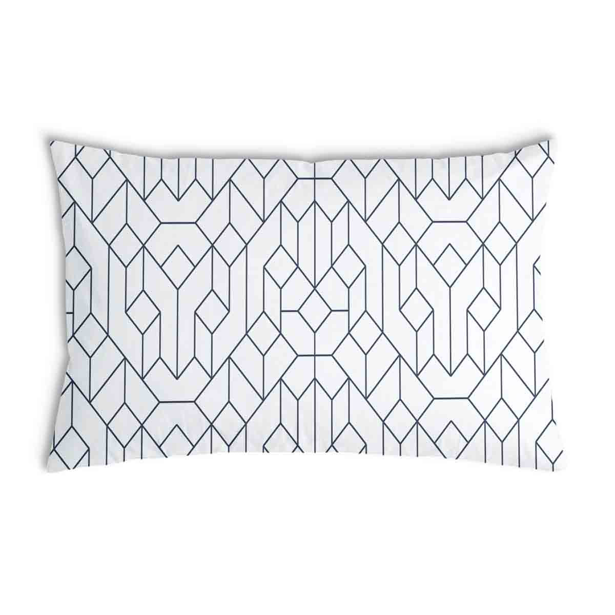 Health pillow white with black pattern