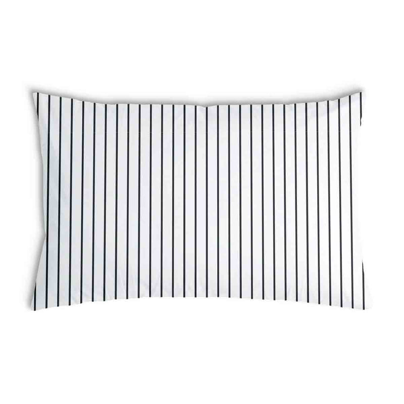 Health pillow white with black stripes