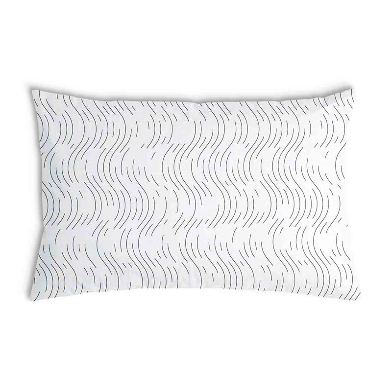 Health Pillow Black Radio Waves