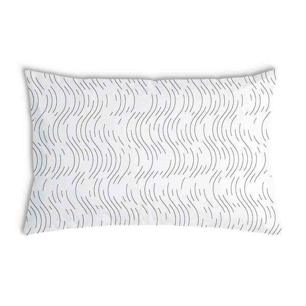 Health Pillow Black Radio Waves