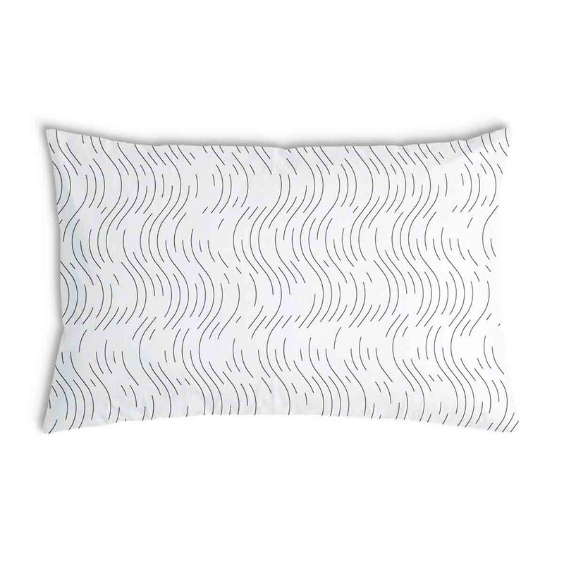 Health Pillow Black Radio Waves