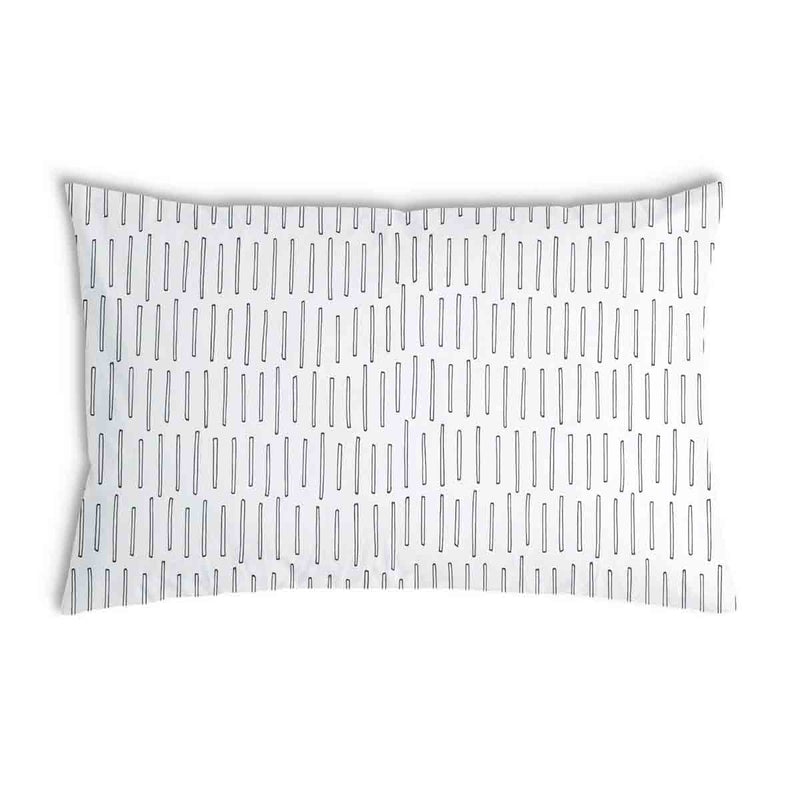Health pillow white thick stripes