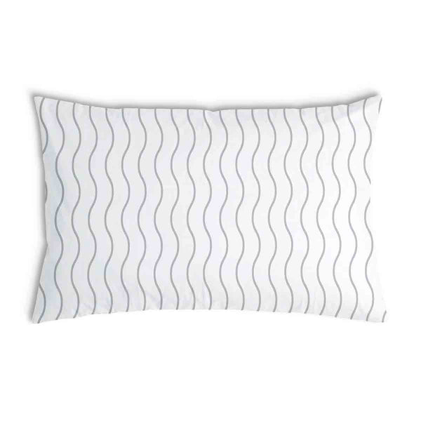 Health Pillow Light Grey Waves