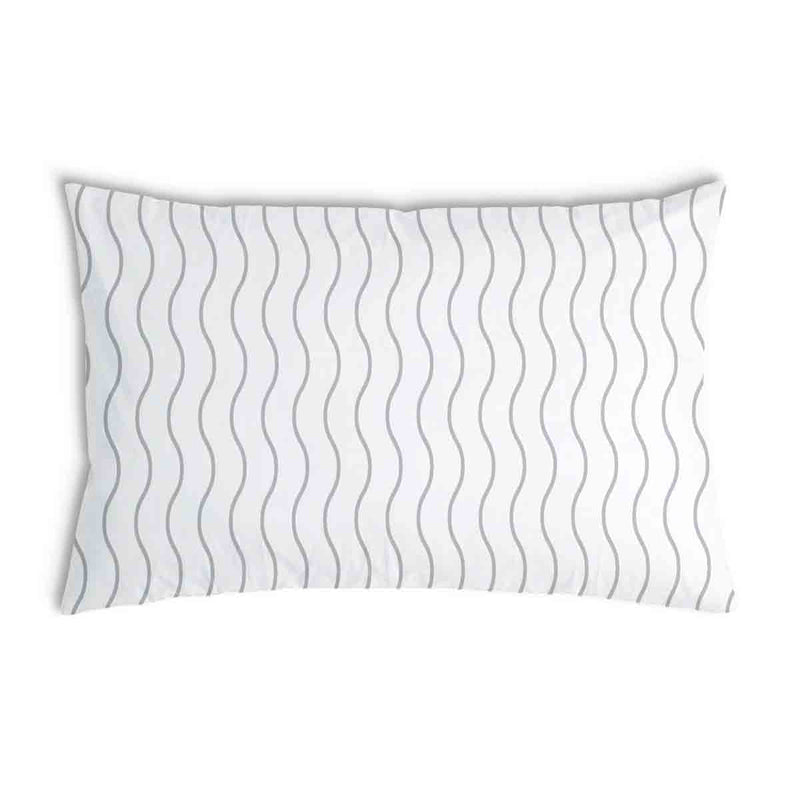 Health Pillow Light Grey Waves