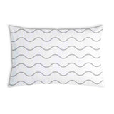 Health Pillow Wave Pattern Light Gray