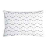 Health Pillow Wave Pattern Light Gray