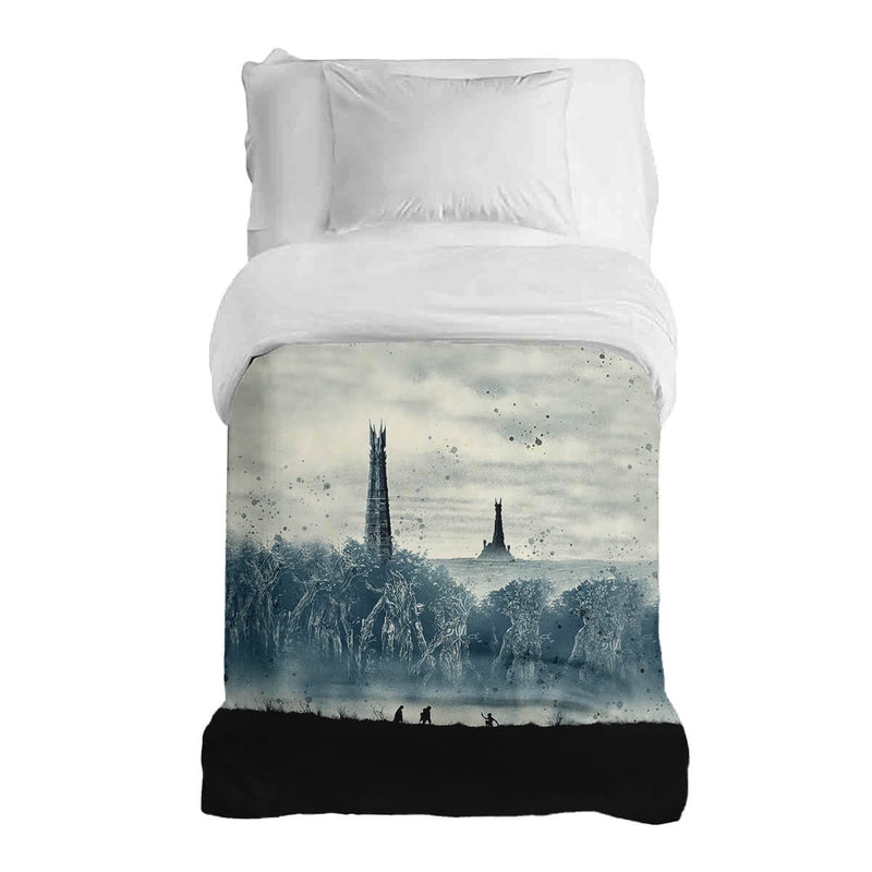 Original therapy blanket - cotton cover trees