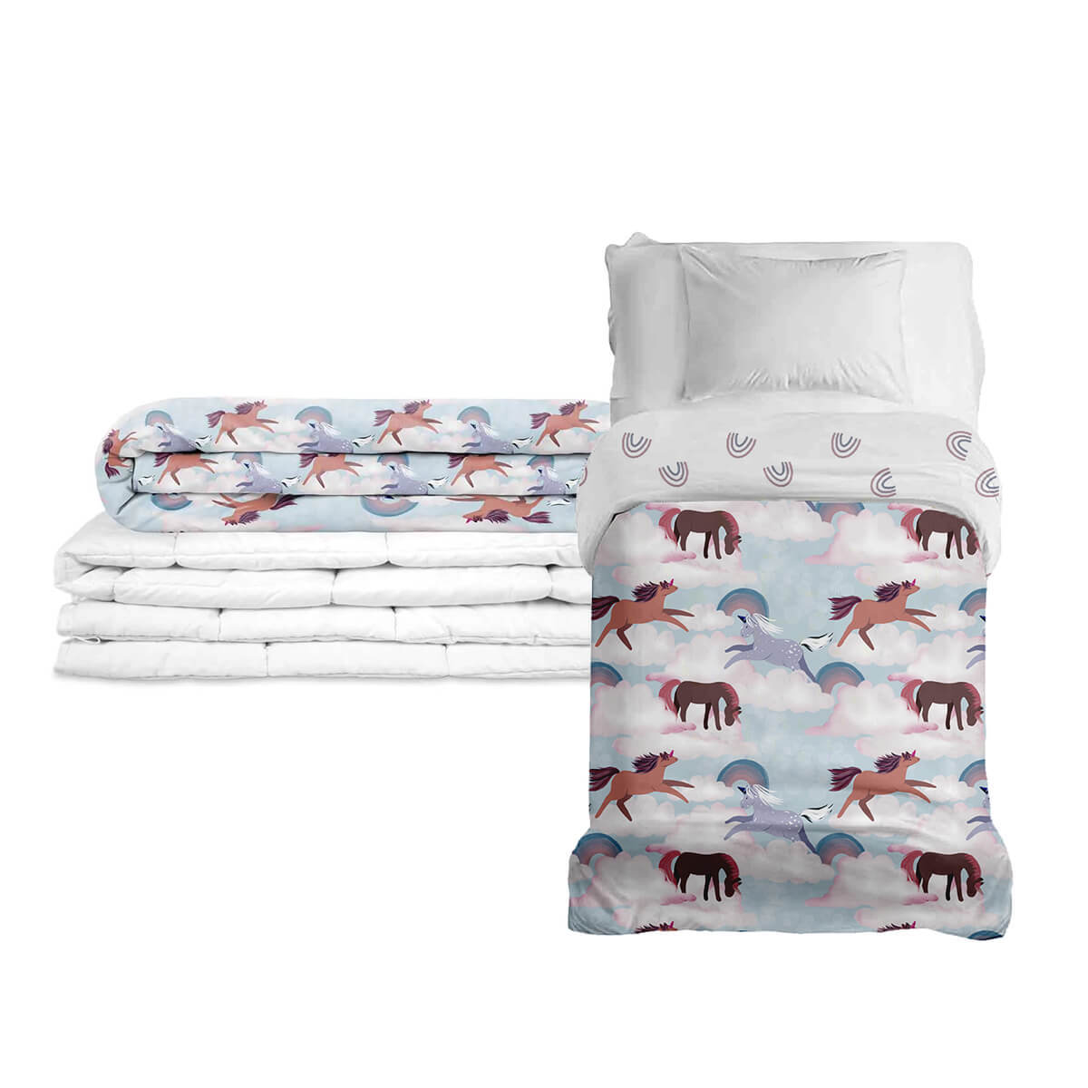 Original therapy blanket - horse weighted blanket with cotton cover for children