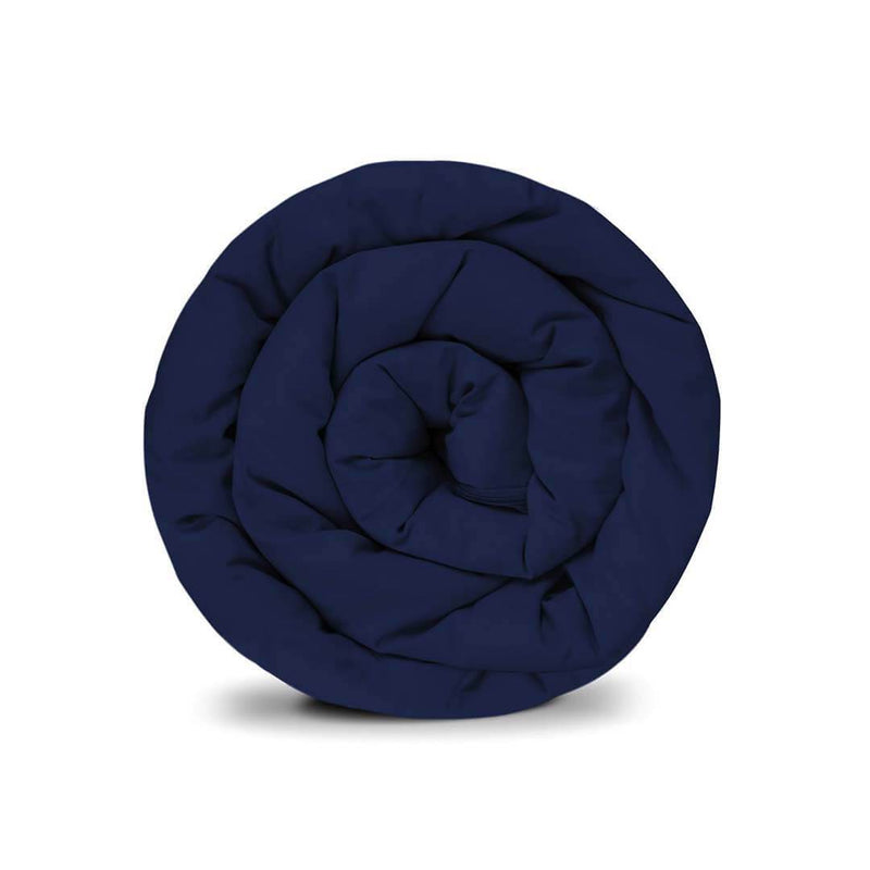 Original therapy blanket - cotton cover in dark blue