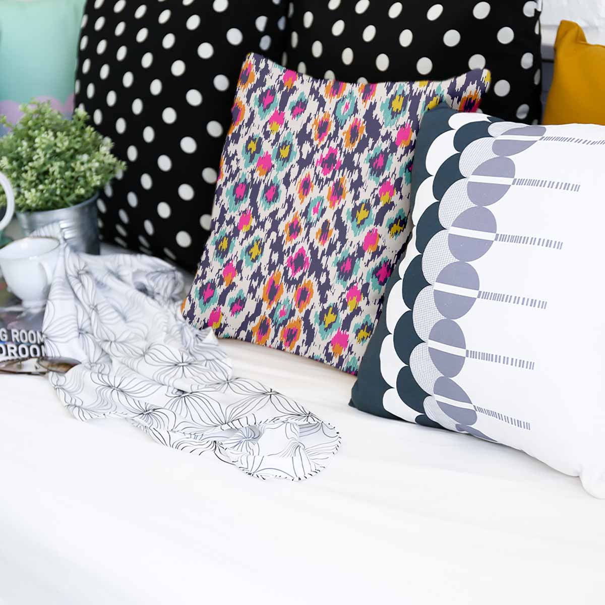 Coussin de santé coloré avec imprimé léopard