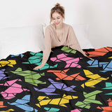 Original therapy blanket - cotton cover origami dog